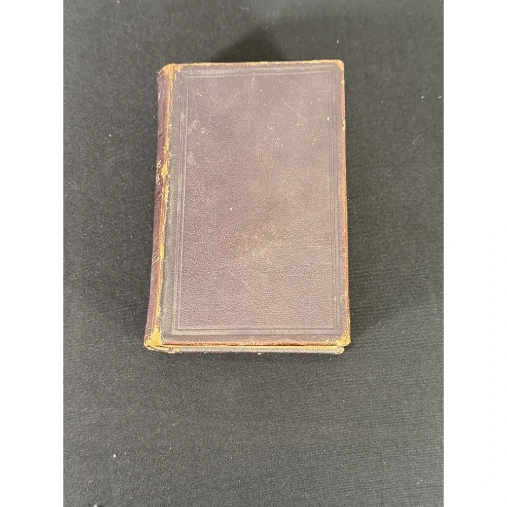 1867 Brethrens Hymn Book James Quinter Leather German Baptist Church Antiquarian